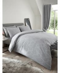 Duvet set diamond double grey
