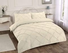 Duvet set diamond double cream