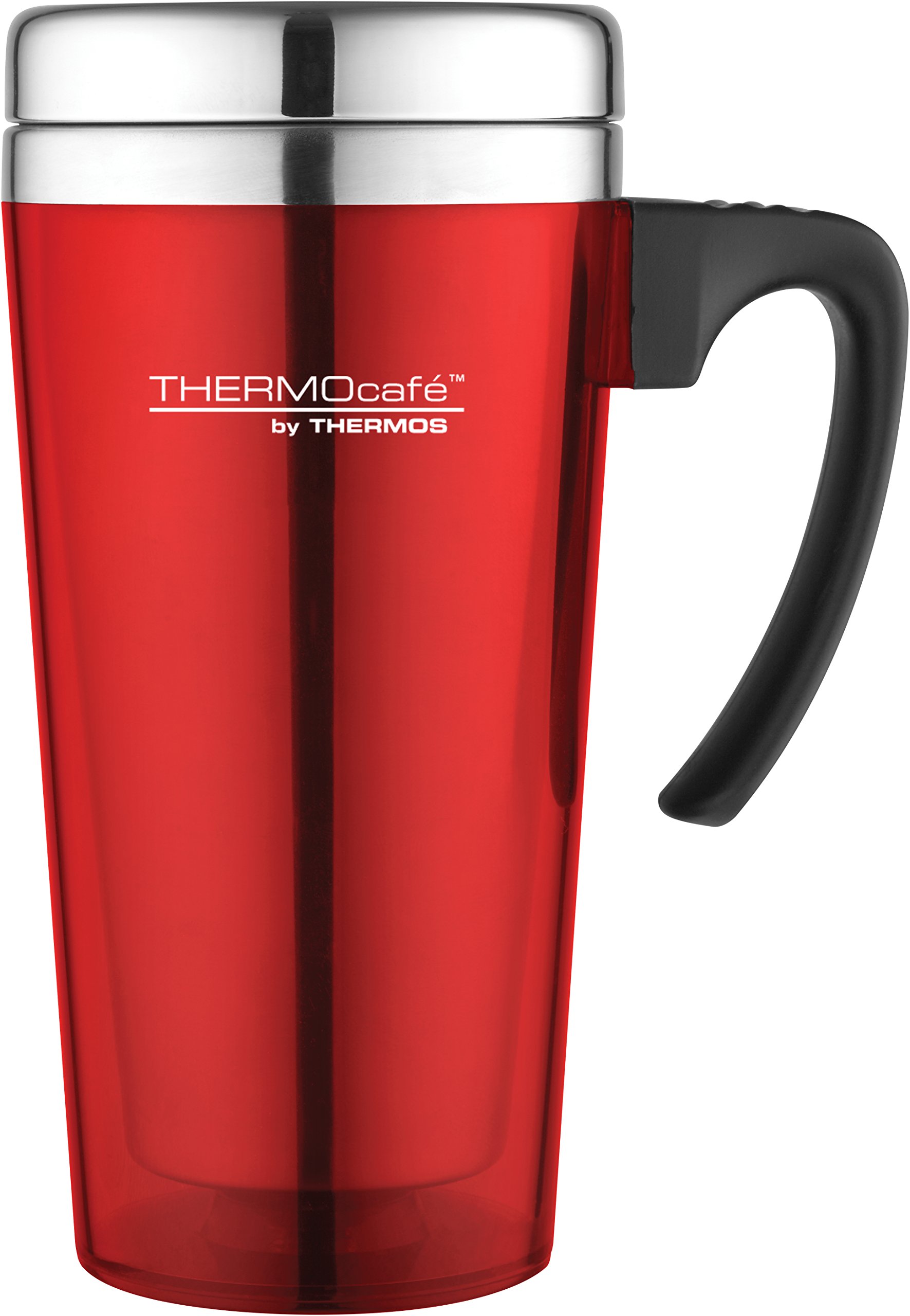 Thermos Cafe Translucent Travel Mug 420ml Red image
