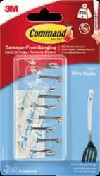 3M Command Clear Small Wire Hooks with Clear Strips (17067CLR-9)