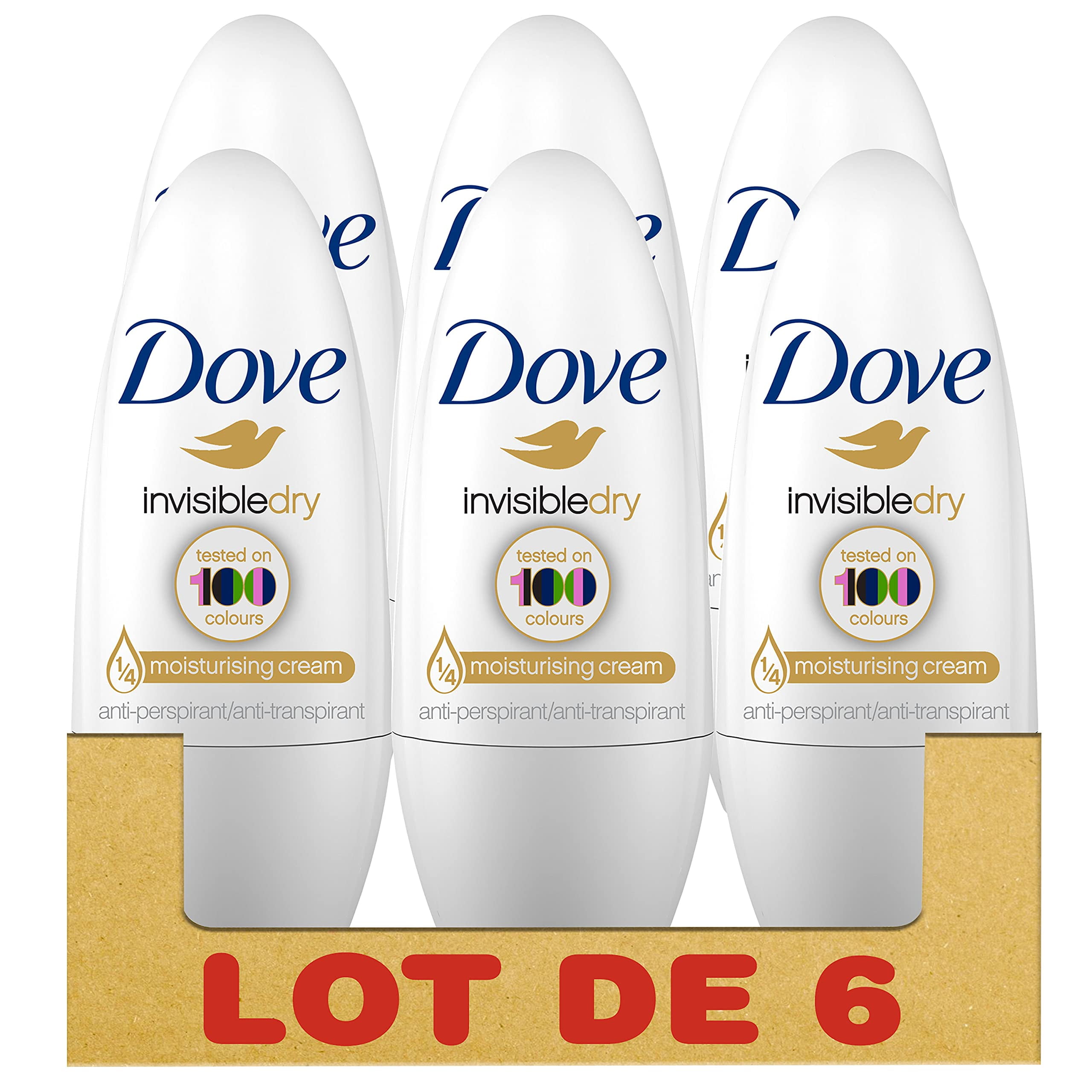 Dove 50ml Roll on Invisible pk6 image