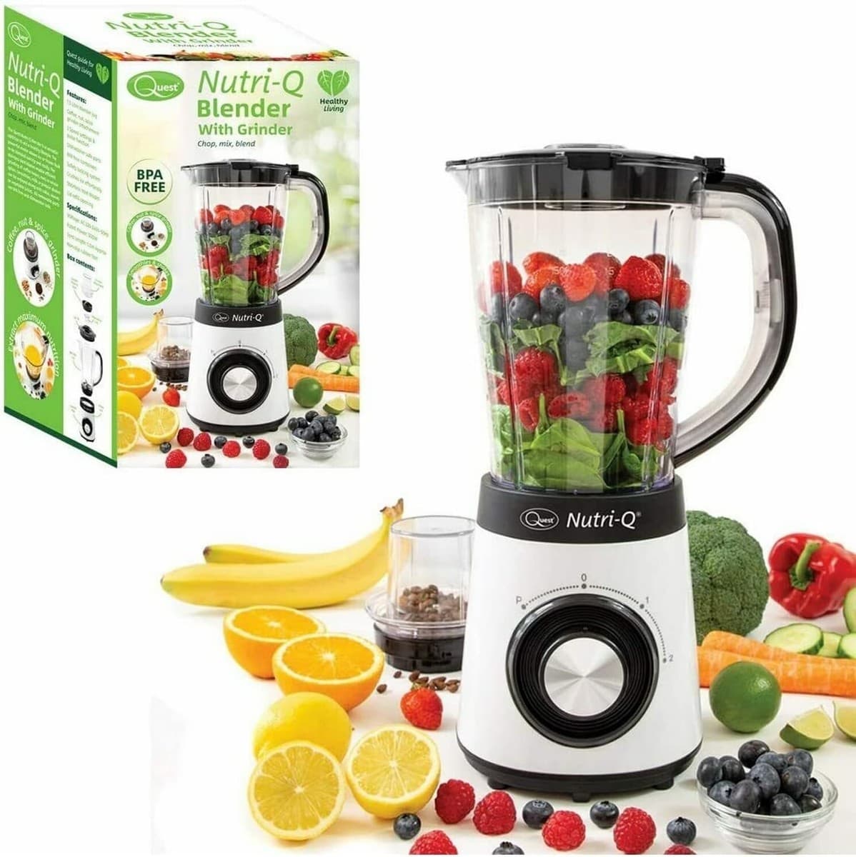  Quest Nutri Blender With Grinder (34790) 1.5ltr 500w