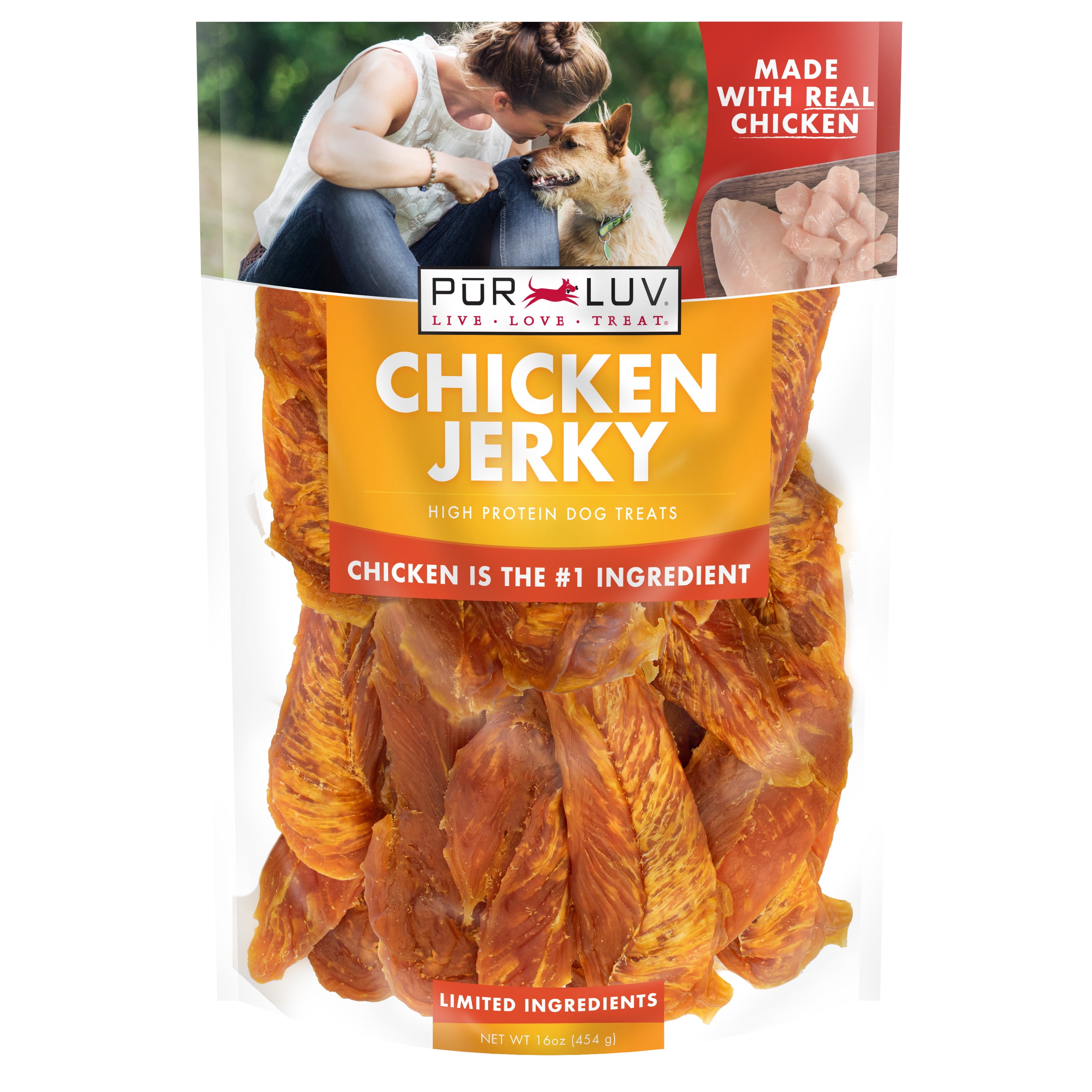 RSW Delicious Chicken Jerky Bites Chew Treat Snack (wp798) image