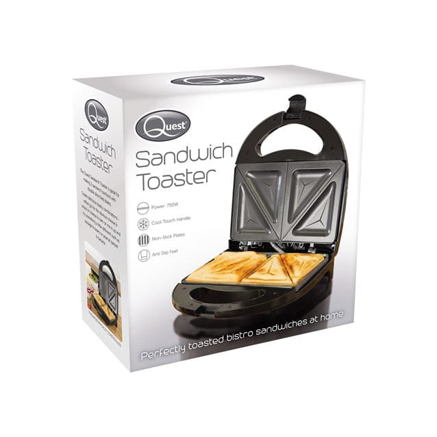 BENROSS Quest Sandwich  TOASTER - Black  
 750w
