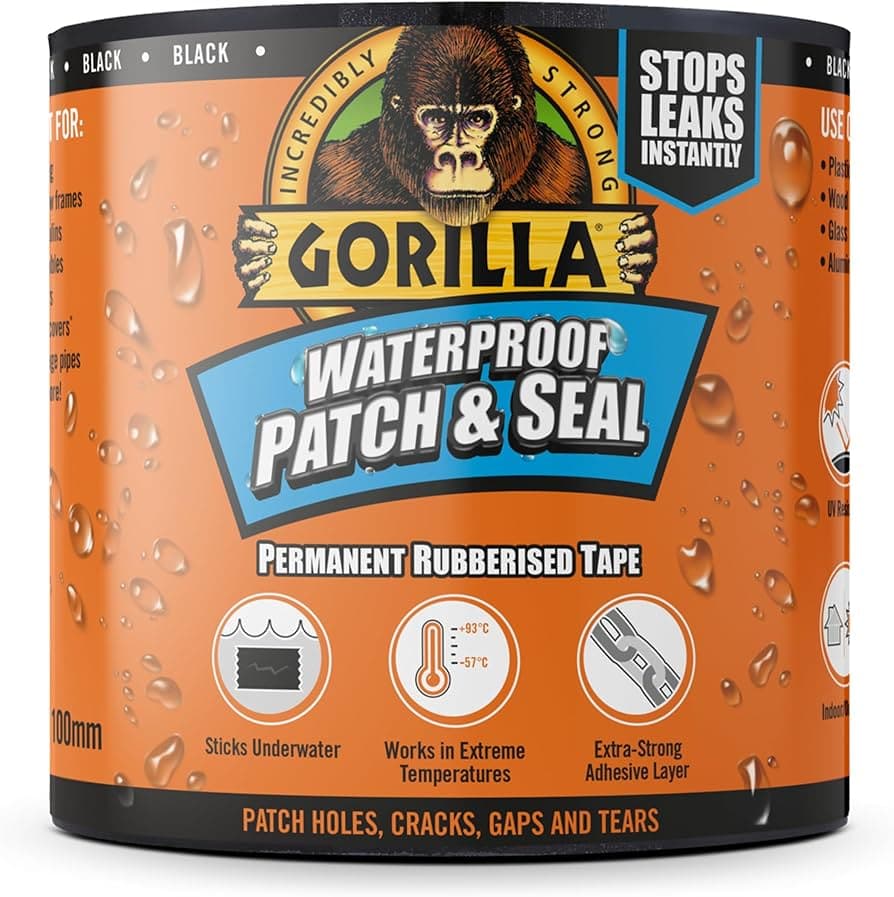 Gorilla Weatherproof Patch & Seal Tape 3Mtrs x 100mm
(3044720)