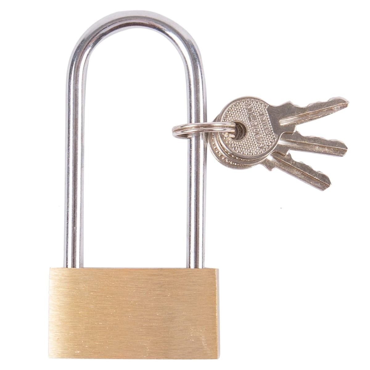 Blackspur 40mm Long Shackle Brass Padlock