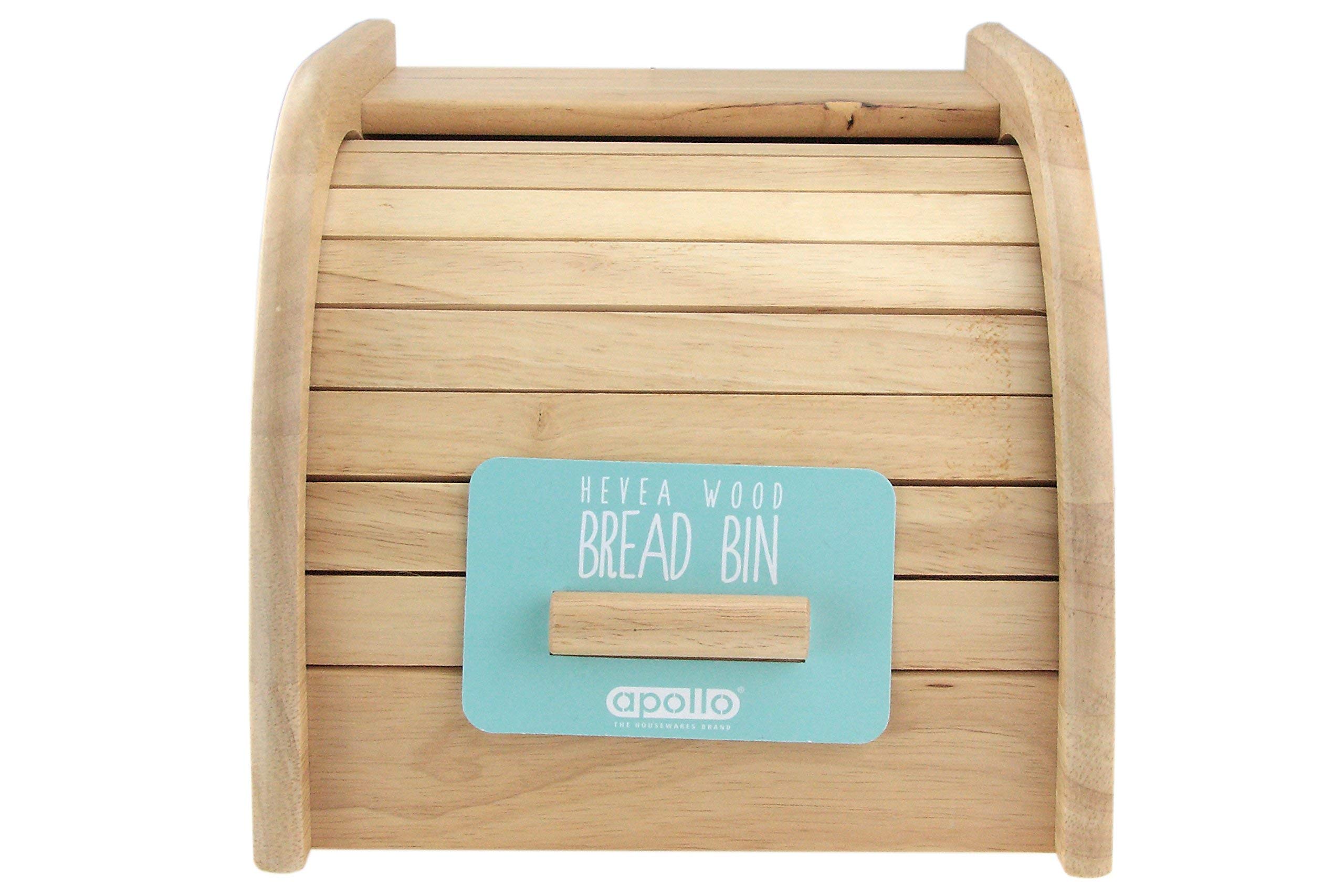 Apollo Spacesaver Solid Wood Mini Bread Bin 27cm x 20cm x 18cm image