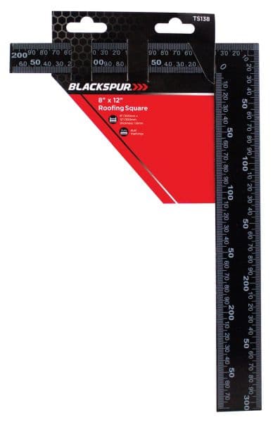 Blackspur 8 X 12" Roofing Square Blacksp (bb-ts138)