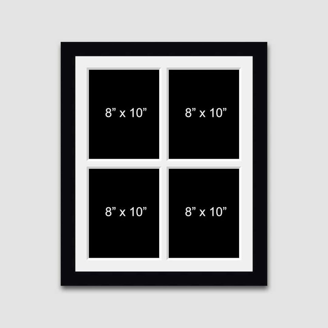 BLACK/WHITE 4 APERTURE SQUARE  FRAME image