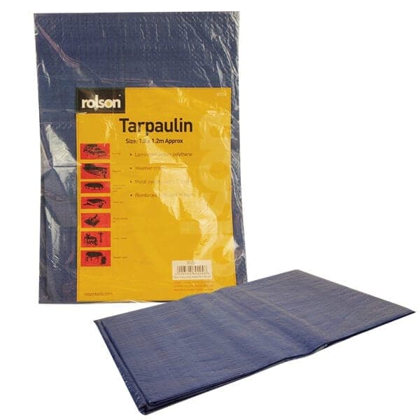 Rolson Tools 1.8 X 1.2m Tarpaulin (6'x4')