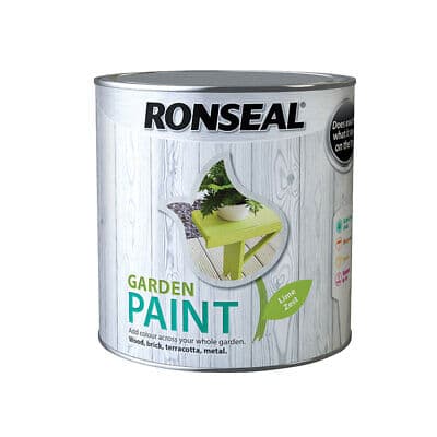 Ronseal Garden Paint, Lime Zest, 2.5 Litre