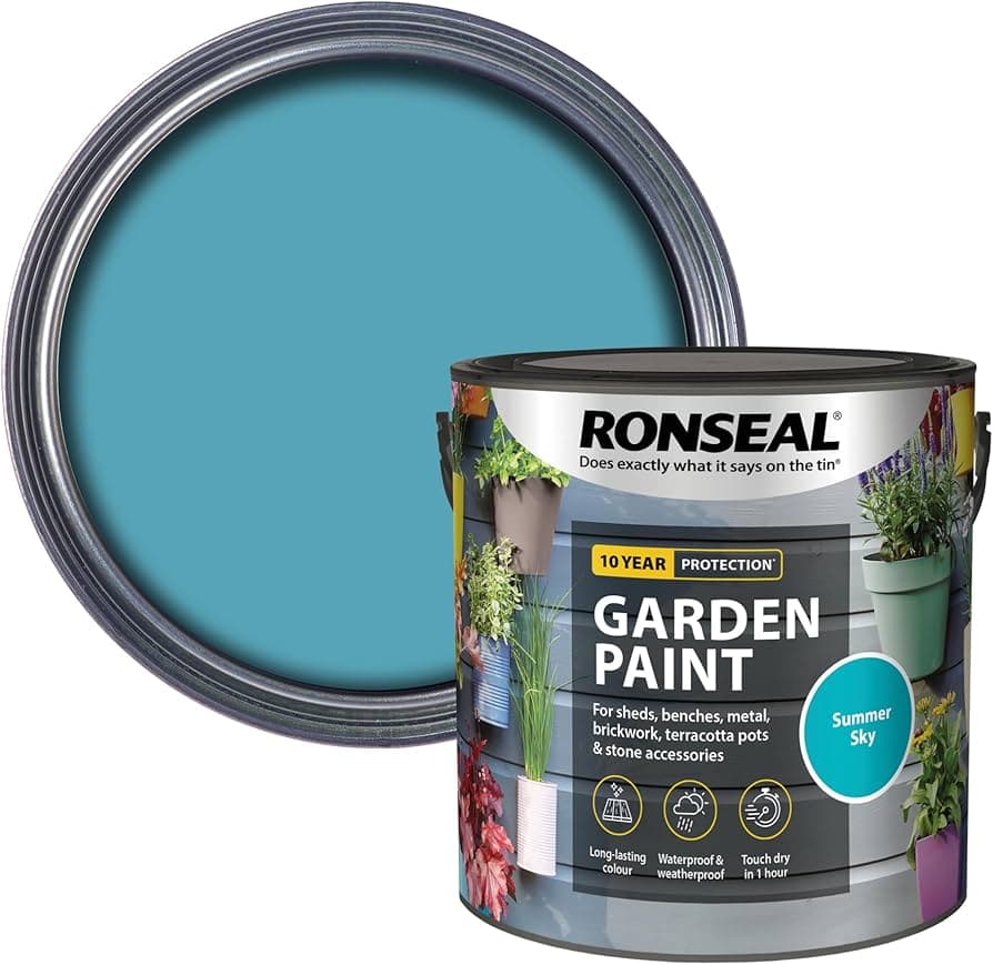 Ronseal Garden Paint Summer Sky 2.5 Litre