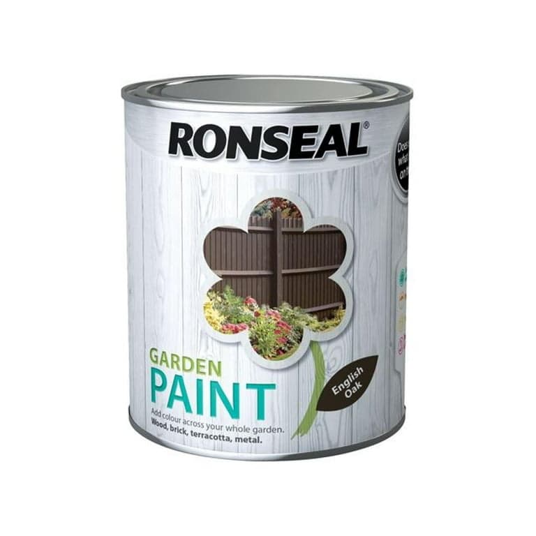 Ronseal 750 ml Garden Paint - English Oak