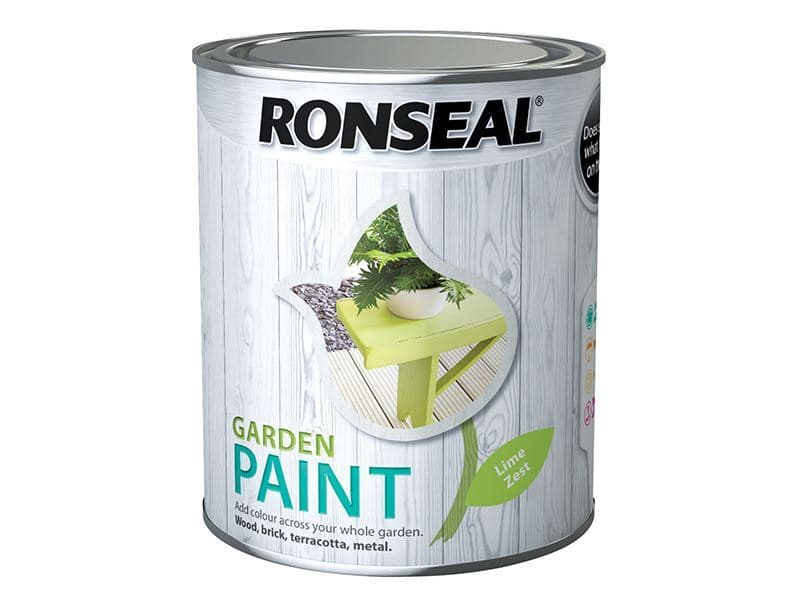 Ronseal 750 ml Garden Paint - Lime Zest