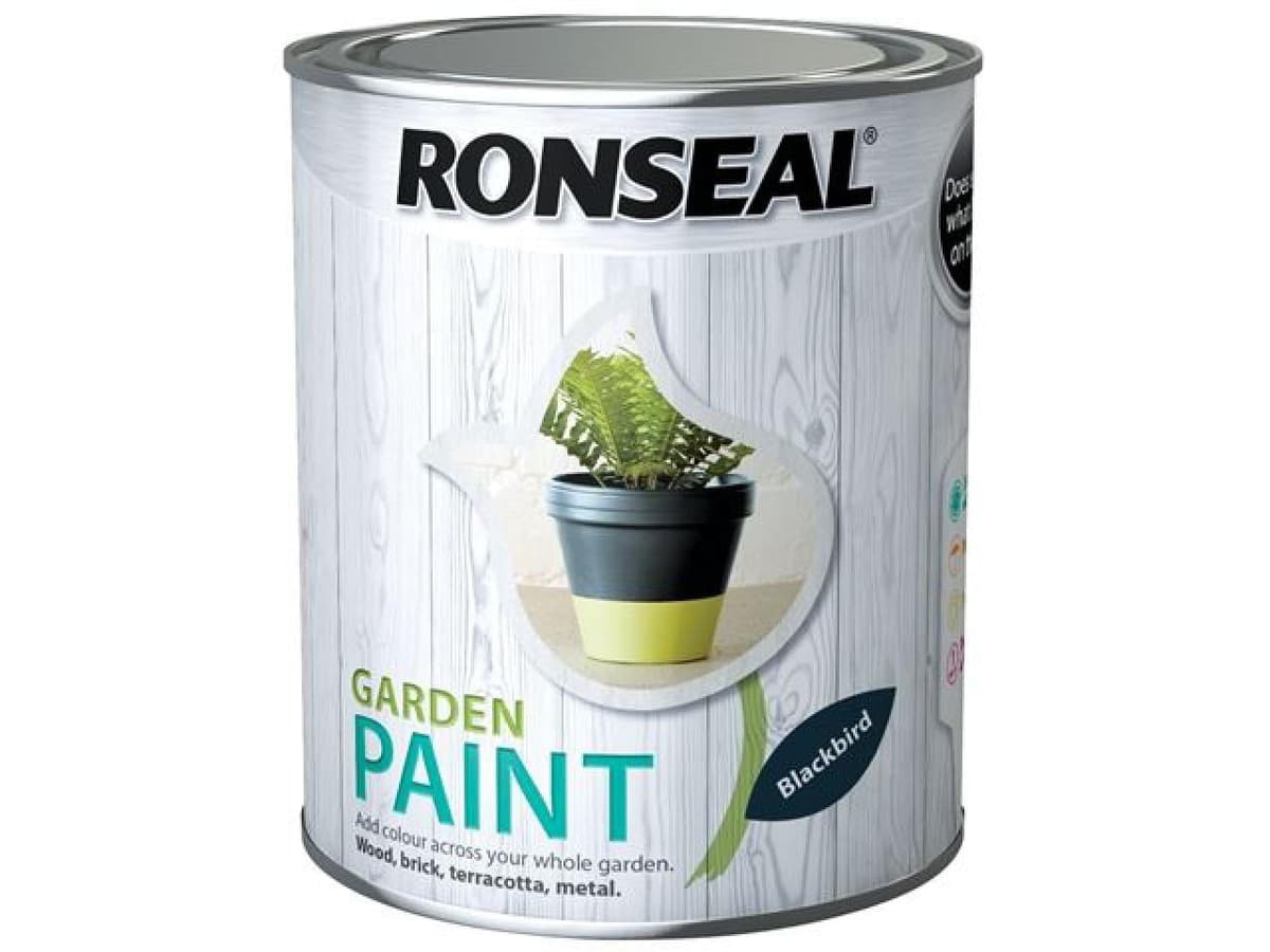 Ronseal 750 ml Garden Paint - Blackbird