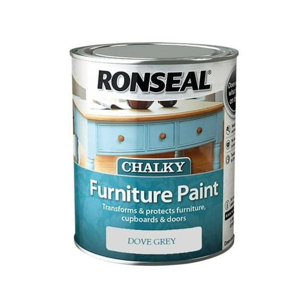 Ronseal Chalky Furniture Paint 750ml Dove Grey