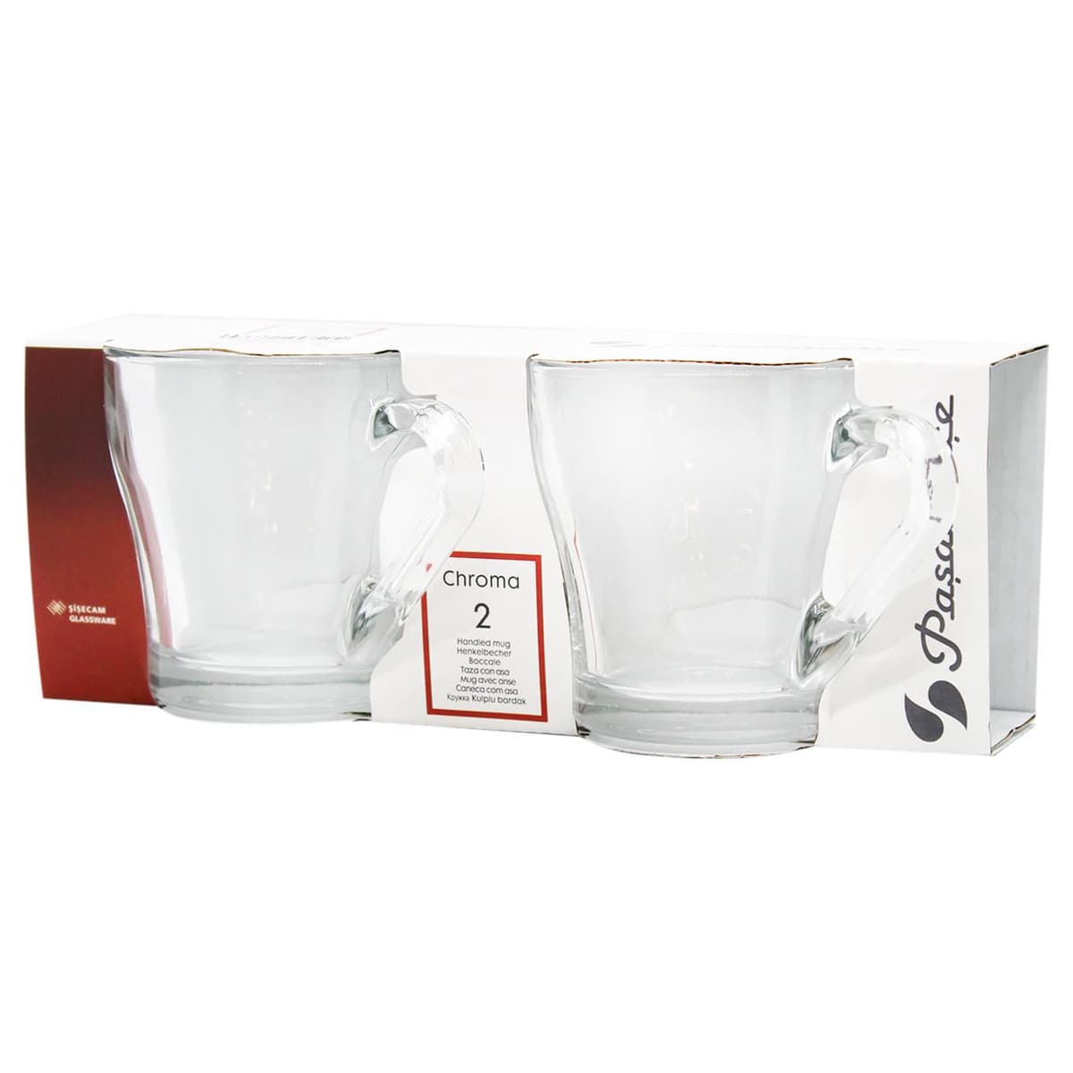 Pasabahce 2pc Chroma Mug 205ml