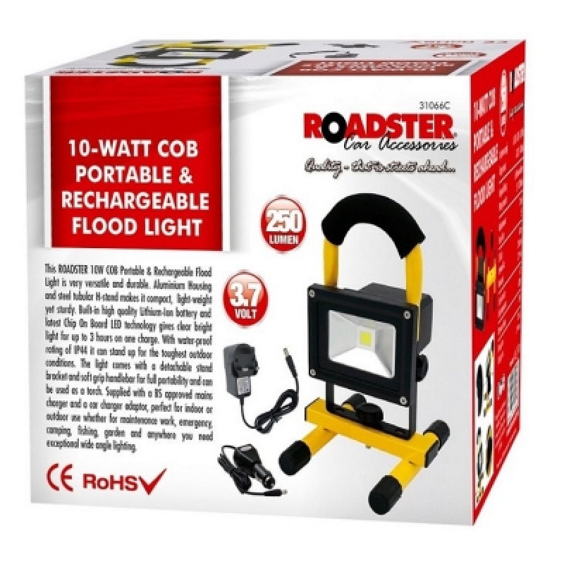 NT Roadster 10 Watt Cob Led Rechargeable Light Floor Standing Worklight Lithium image