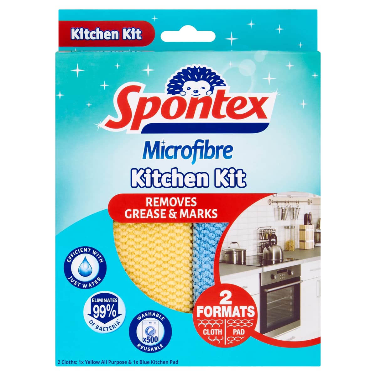 Spontex Microfibre Kitchen Kit 