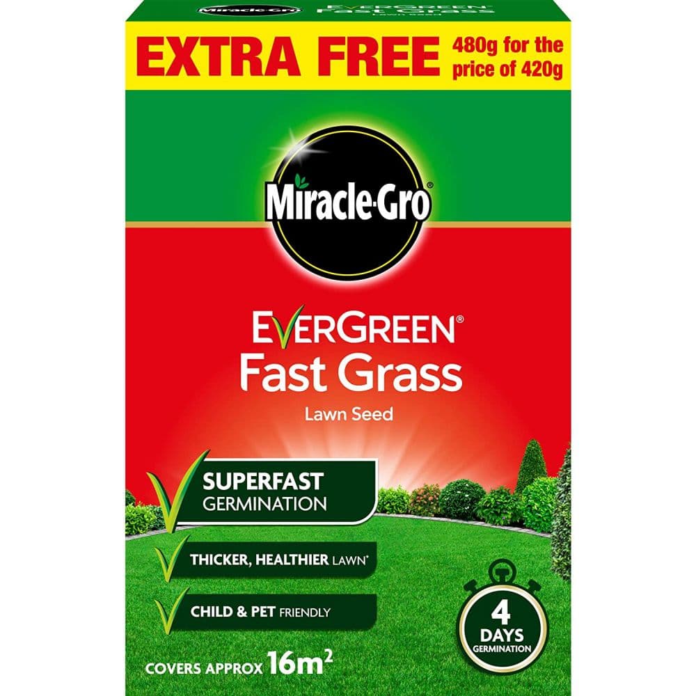 Evergreen Miracle Gro Evergreen Fast Grass Lawn Seed 480gm