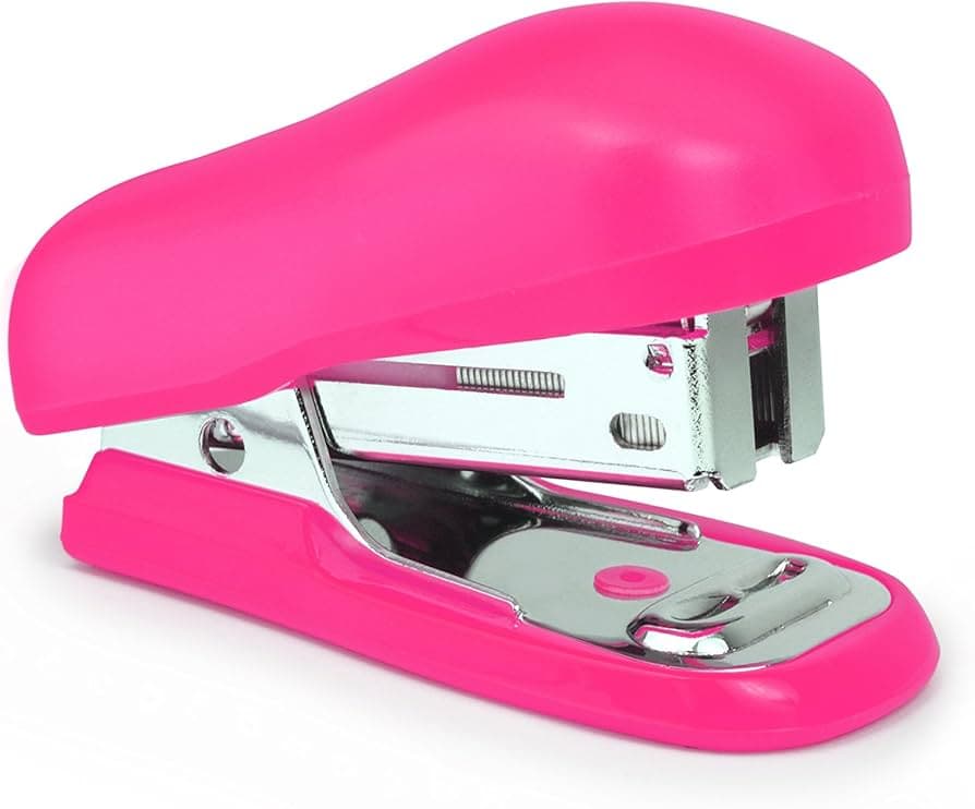 Rapesco 1412 Bug Mini Stapler Hot Pink 26/6mm