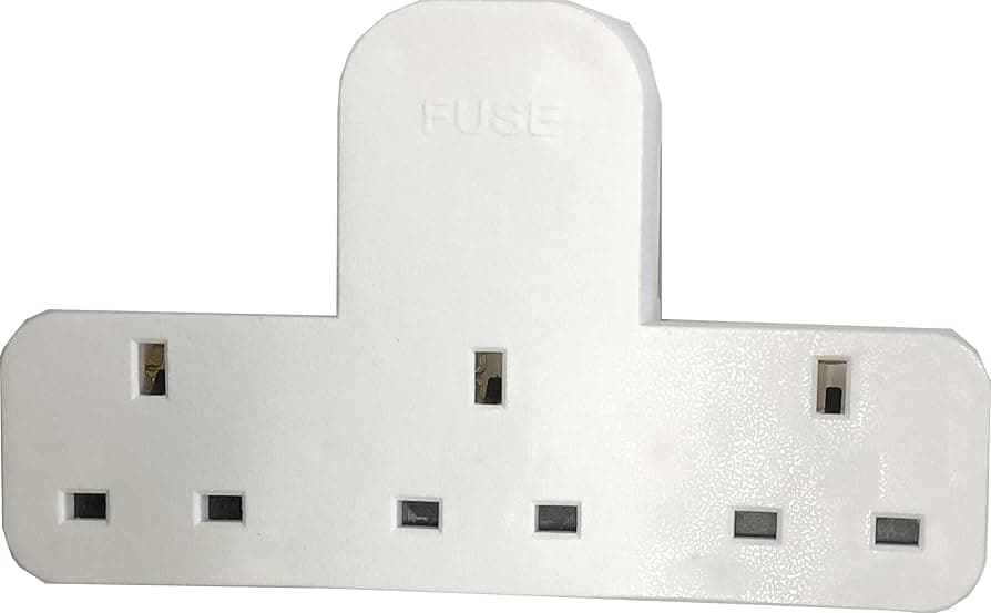 Powerplus 3 Way T Shape 13amp Adaptor