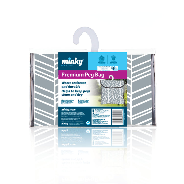 Minky Premium Leaf Green Peg Bag image