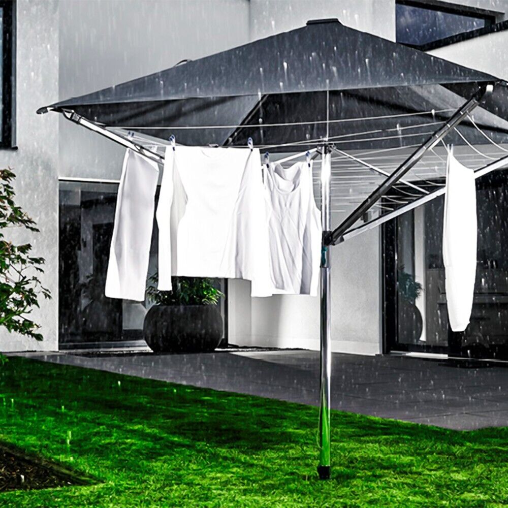 Minky Weatherproof Leaf Design Rotary Washing Line Airer Cover With Zip image