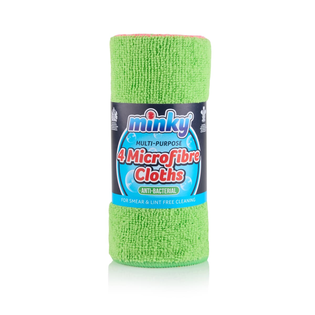 Minky Anti-bac Microfibre Rolls 4pk