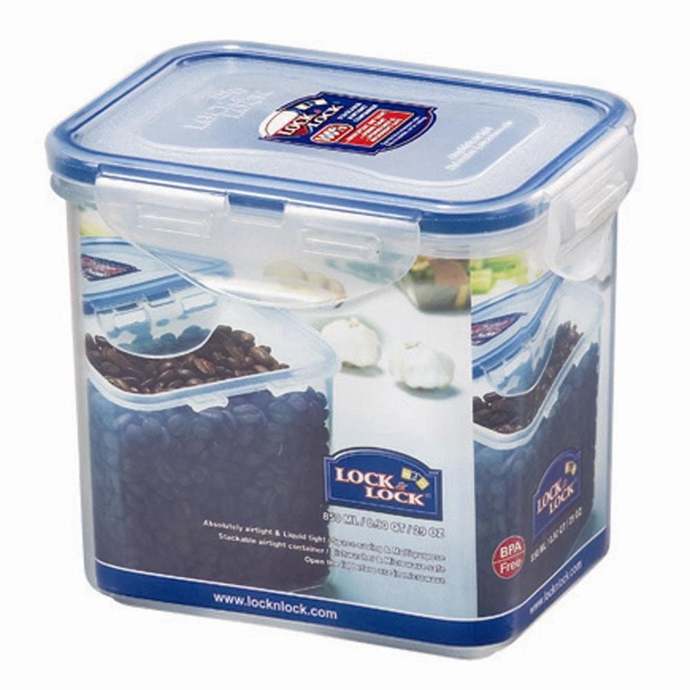 Lock & Lock 137x104x120mm Rectangular Container 850ml BPA Free (HPL808)