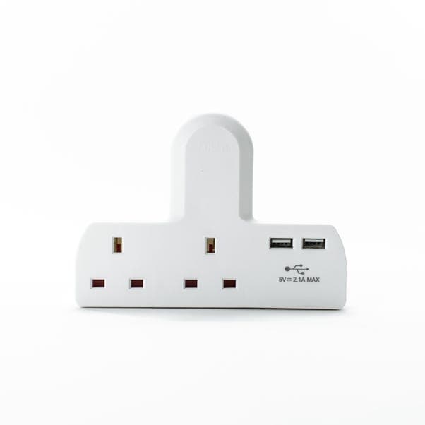 STATUS 2 Way 2 USB C/free Socket 1pk 