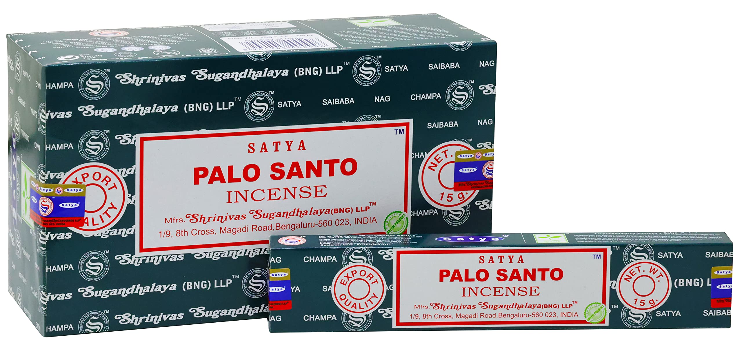 Satya PALO SANTO Incense 15g X 12 image