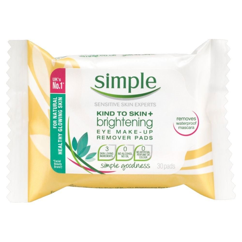 SIMPLE BRIGHTENING EYE MAKE UP REMOVER EYE PADS      
                   
 image