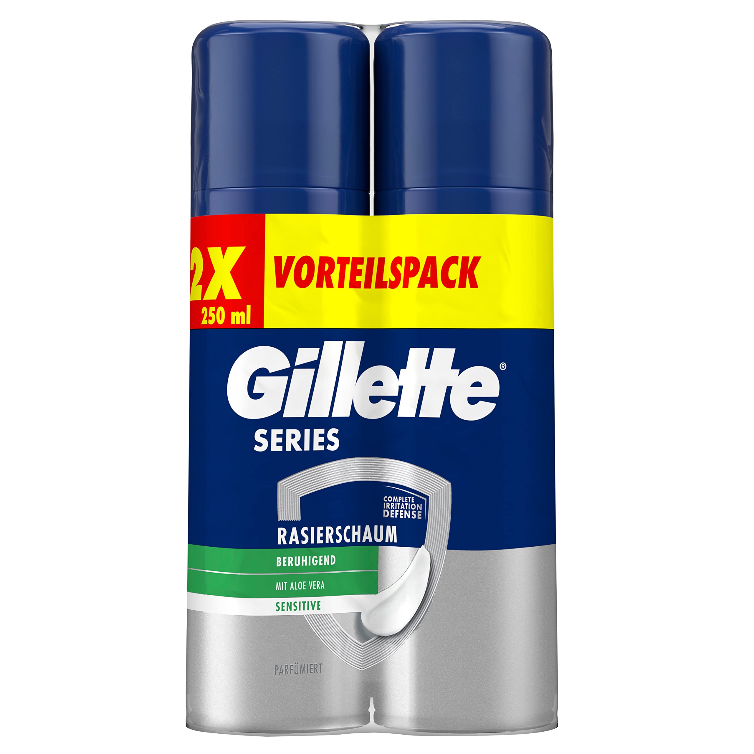 Gillette 250ml Series shave foam Twin pack Sensitive image