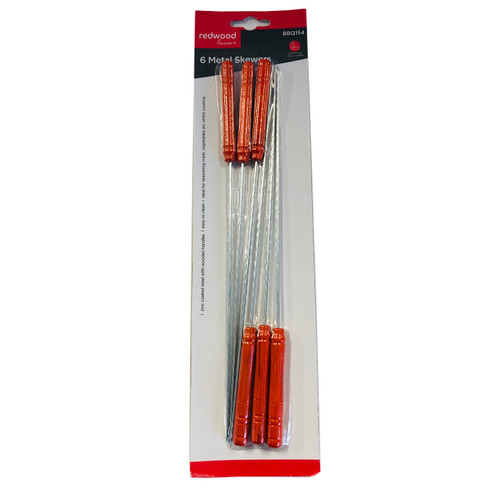 Redwood Leisure 6 Metal Bbq Skewers image