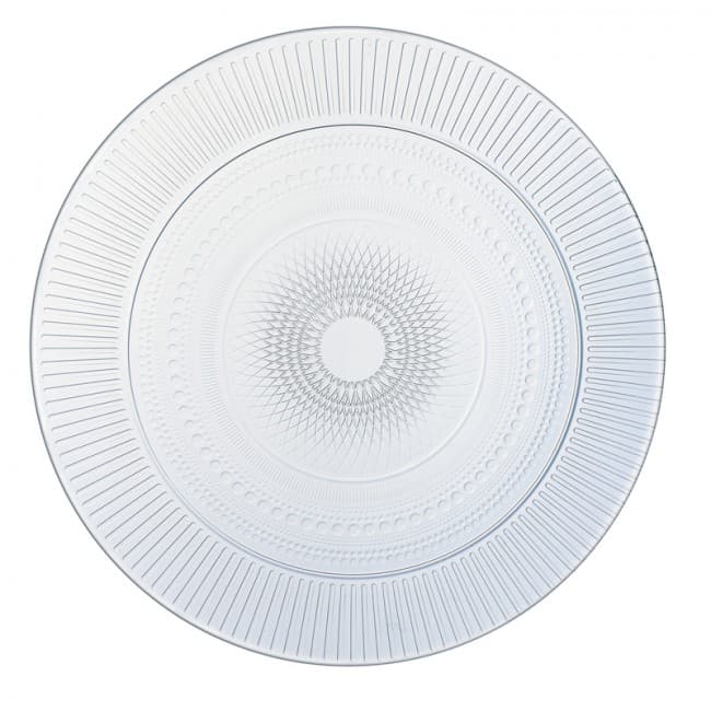 TEMPERED LOUISON ROUND DISH 32