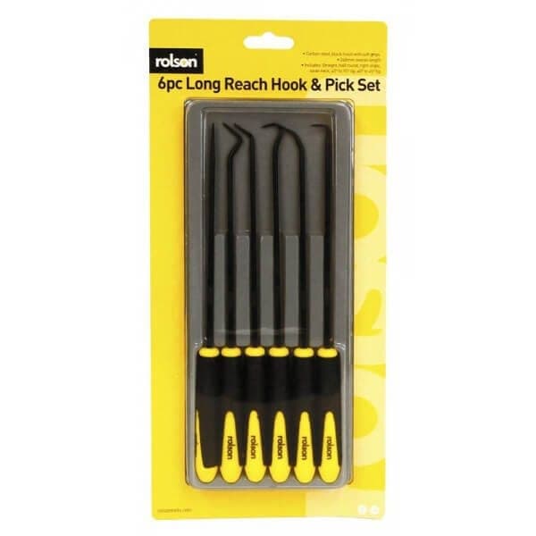 Rolson 6pc Pick & Hook Set Long Reach