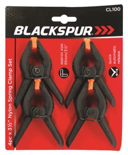 Blackspur 4pc 31/2" Nylon Spring Clamp S 1