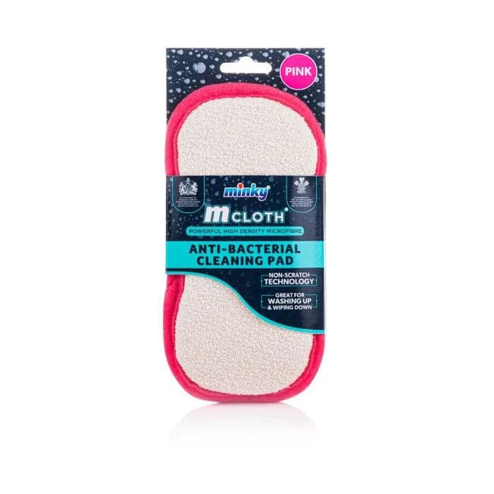 Minky Microfibre Cloth Anti-bacterial Dual Sided Easy Cleaning Pad Sponge Scourer