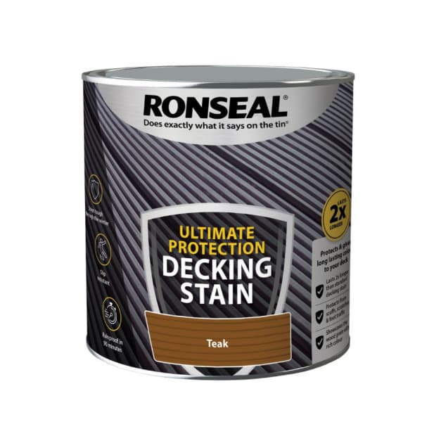 Ronseal Ultimate Decking Stain Teak 2.5Lt 