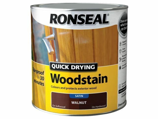 Ronseal Quick Drying  Woodstain Satin Exterior Natural Pine 750ml 