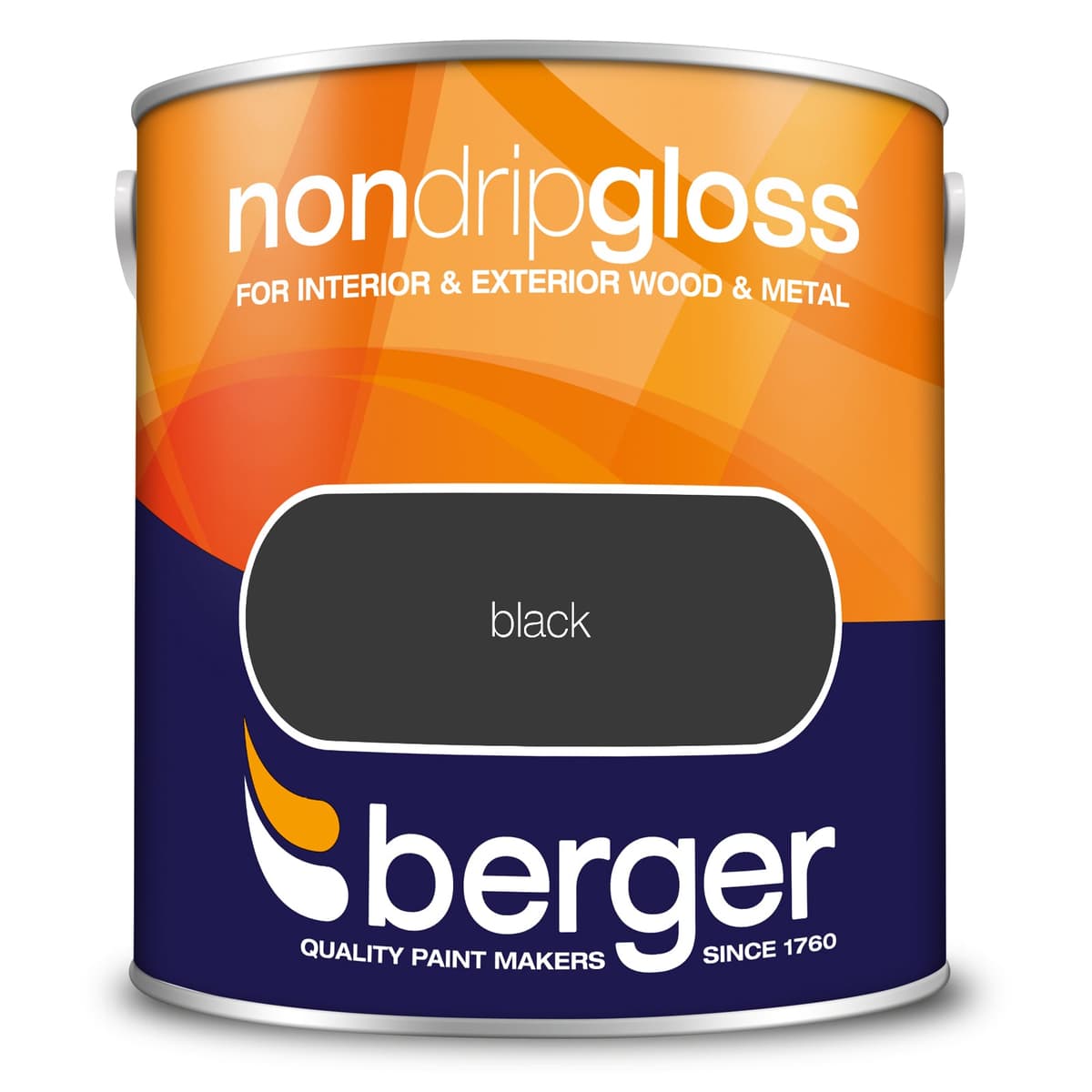 Berger Non Drip Gloss Black 2.5 l (5089602) 