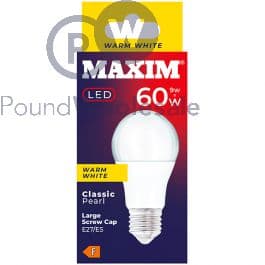 STATUS  10w=60w Gls Pearl Bulb Screw Cap(10sldgesp)