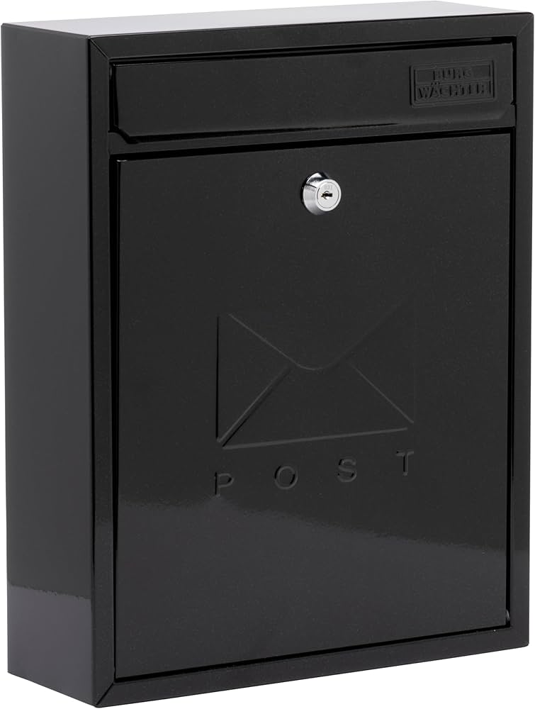 Sterling Swing Post Box - Black image