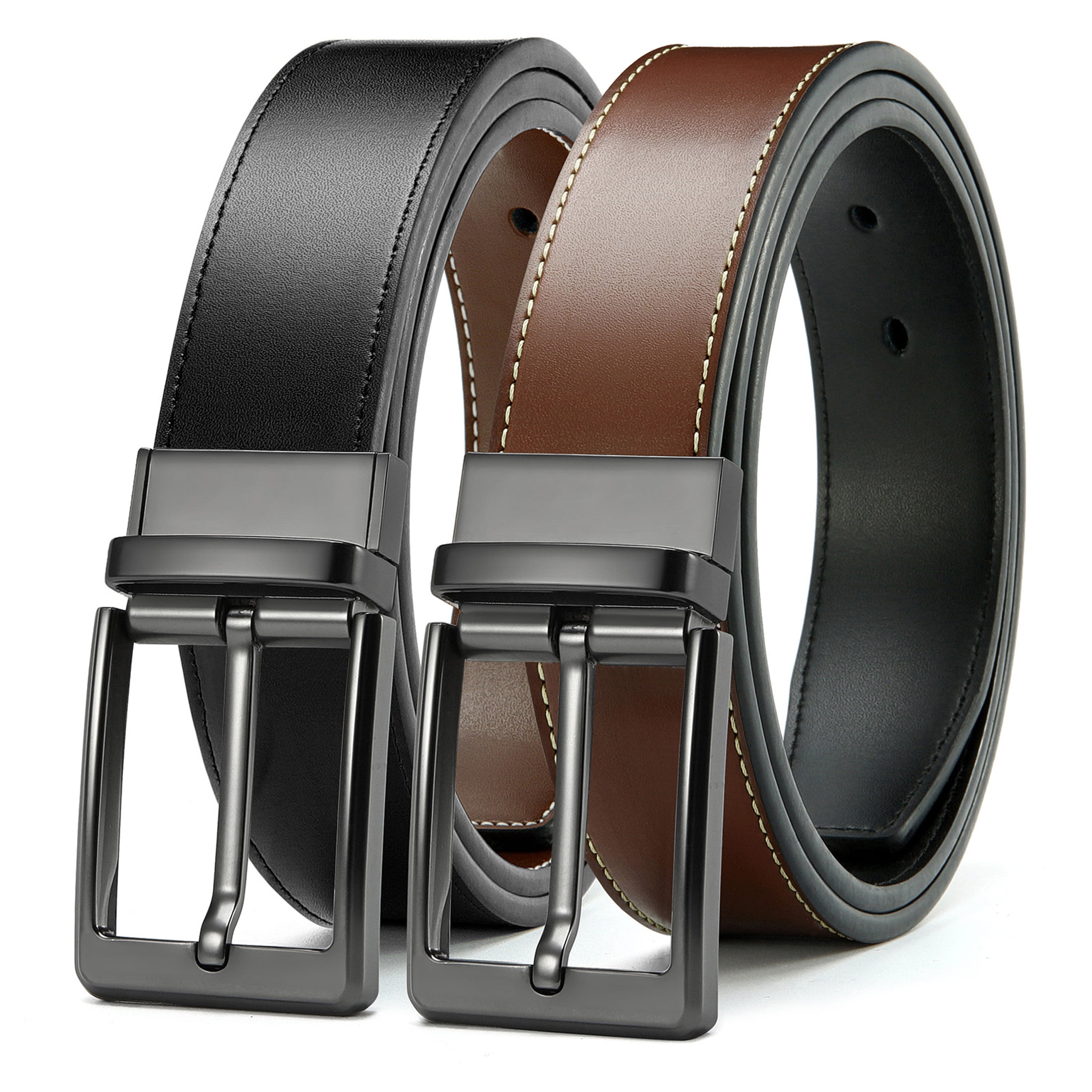 New Look Mens Belt 2 Colour Reversible Assorted Sizes image