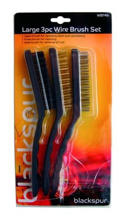 Blackspur 4pc  Wire Brush Set 1