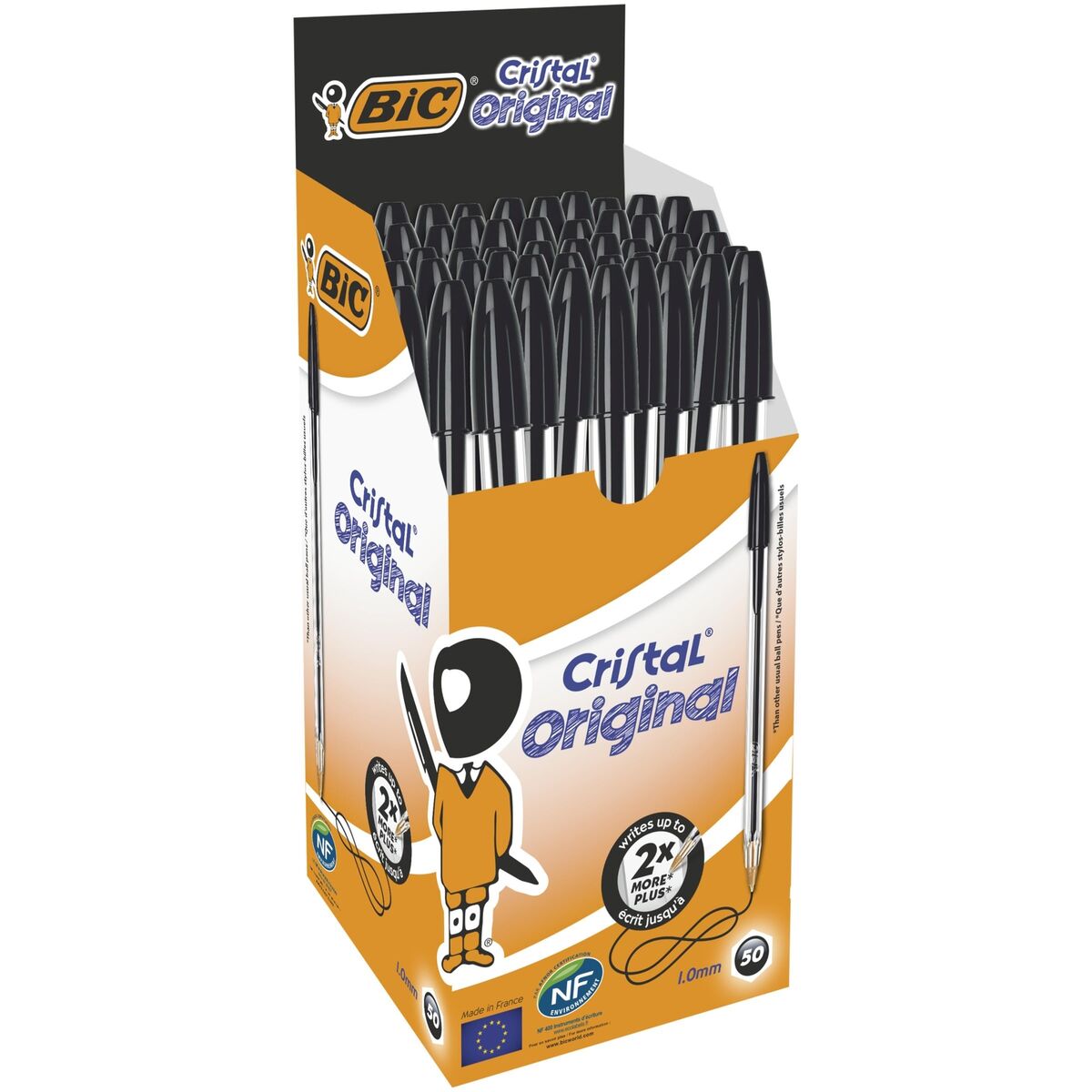 Bic Cristal BLACK Pens Pk50 image