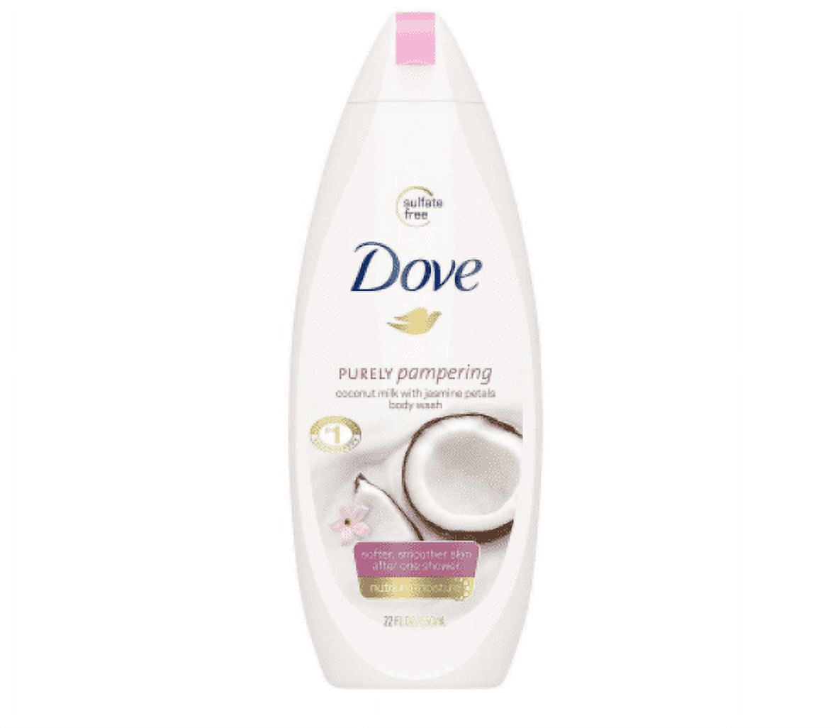 DOVE 500ML BODY WASH PURELY PAMPERING COCONUT MILK & JASMINE PETALS image