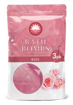 151 Elysium Spa Bath Bombs Rose 3x50g image