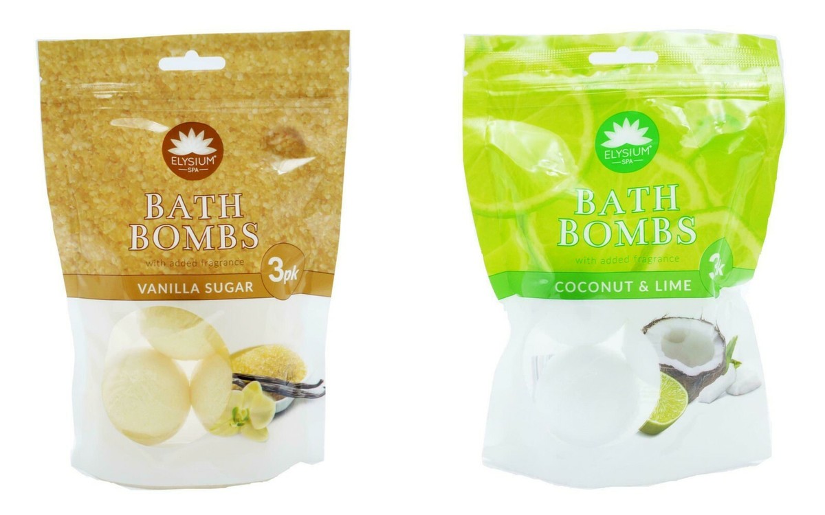 151 Elysium Spa Bath Bombs Coconut & Lime 3 X 50g image